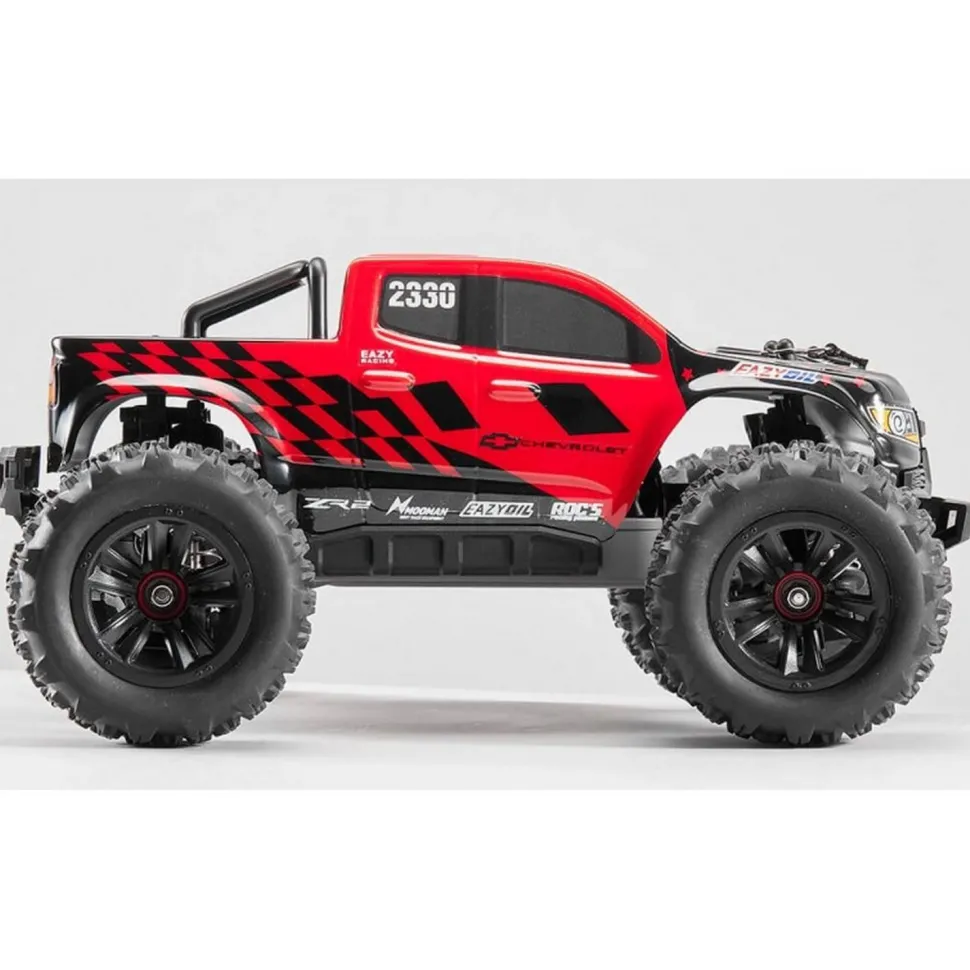 Chevrolet Colorado 1/18 Brushless monster truck RTR - Rouge - Eazy RC