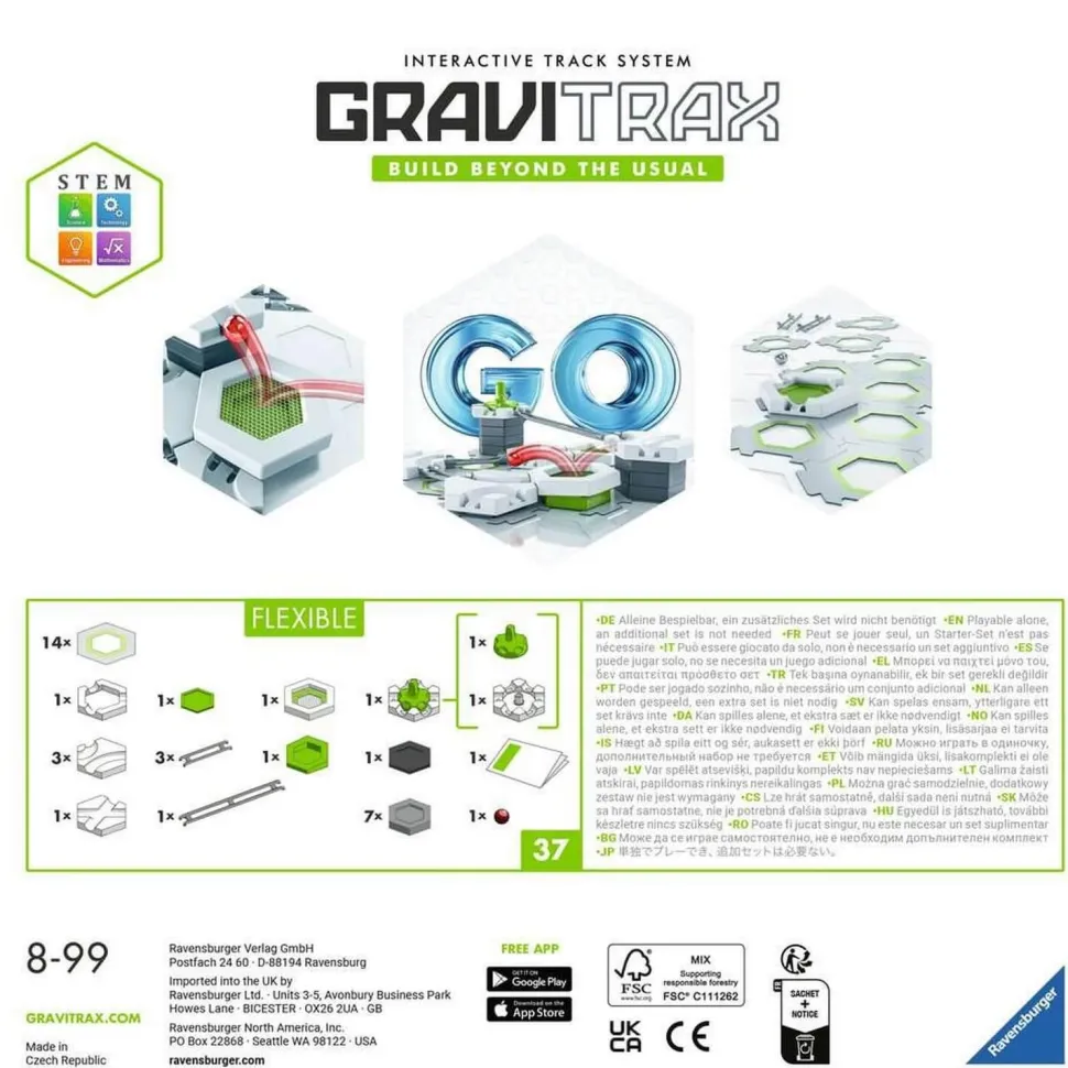 Circuit à billes GraviTrax : GO Flexible - Ravensburger