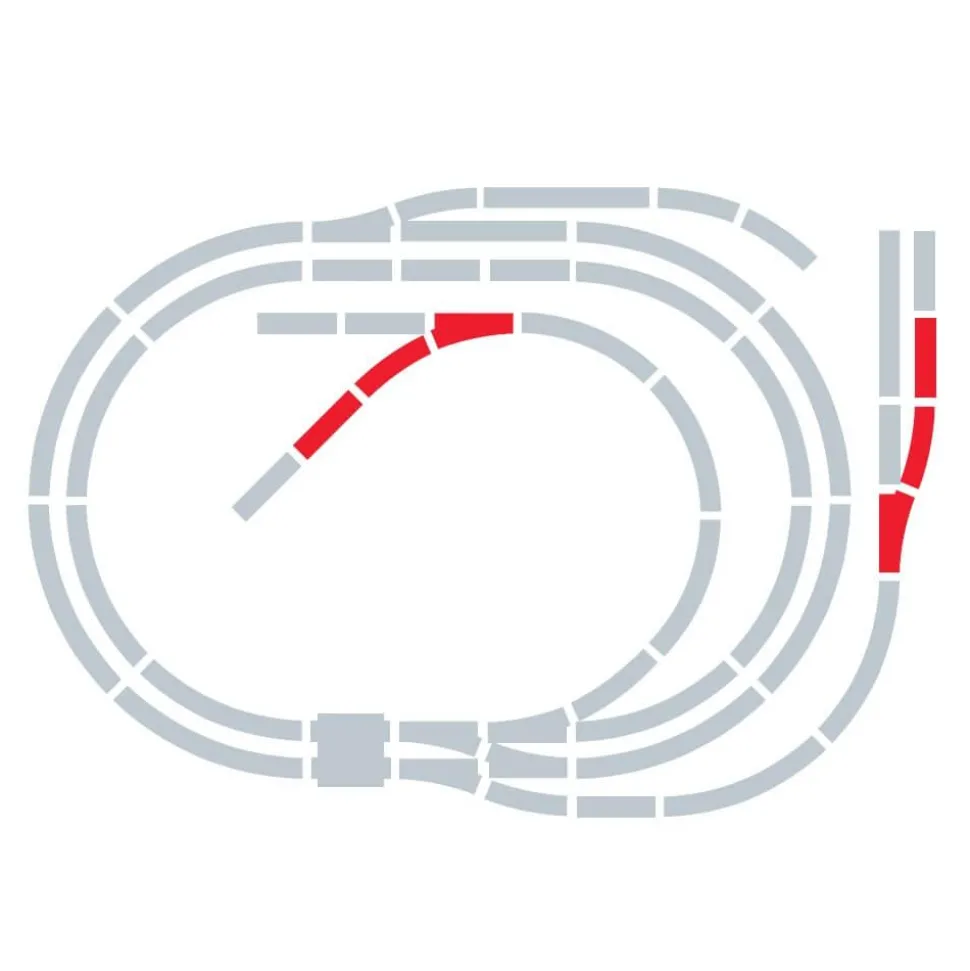 Circuit de train : Set d'extension F - Jouef