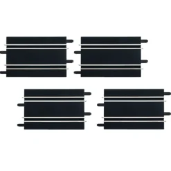 Circuit de voitures Carrera Go : Extension de 4 rails droits 17 cm - Carrera