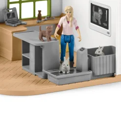 Clinique vétérinaire avec animaux domestiques - Schleich