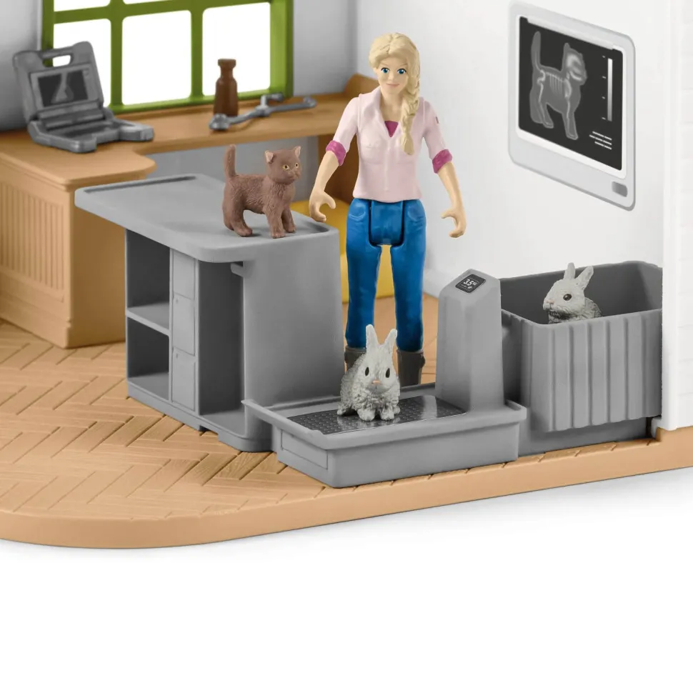 Clinique vétérinaire avec animaux domestiques - Schleich
