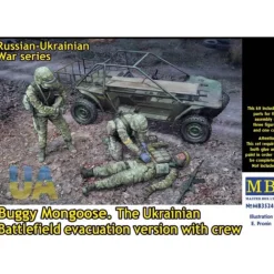 Coffret Buggy Mongoose et figurines : évacuation champ de bataille ukrainien - Master Box