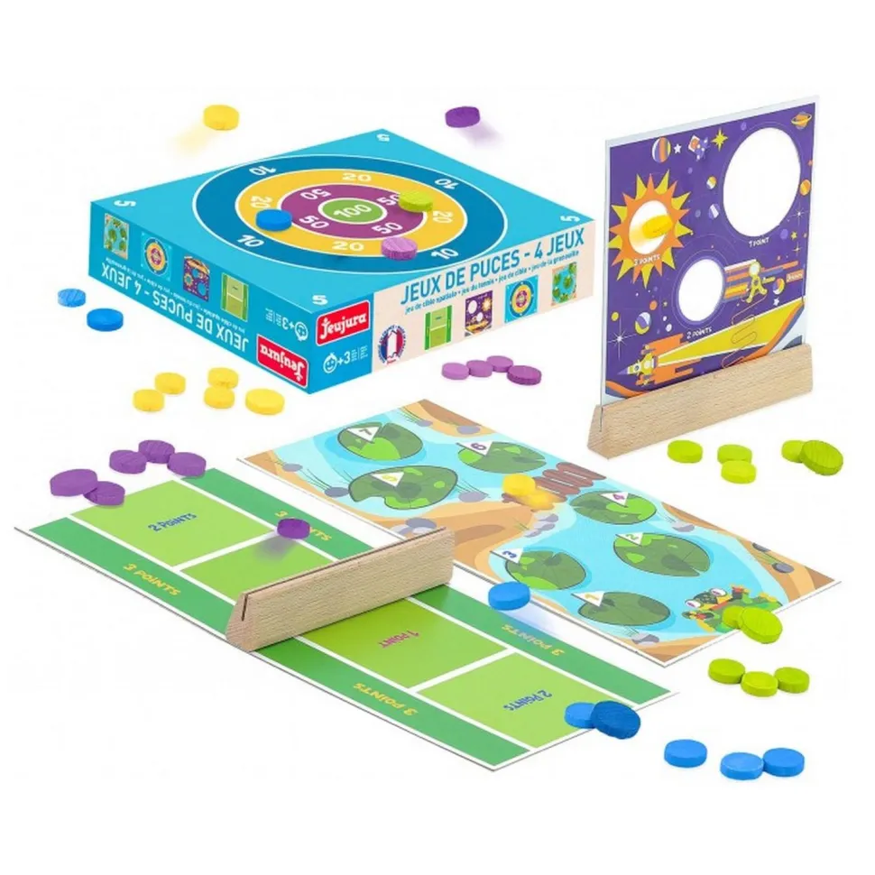 Coffret 4 jeux : Jeux de puces - JeuJura