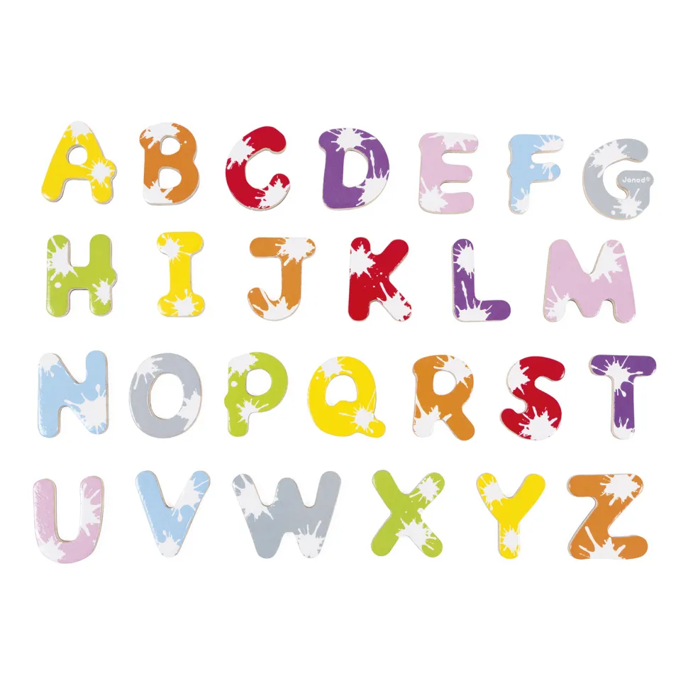 Coffret 52 lettres magnétiques Splash - Janod