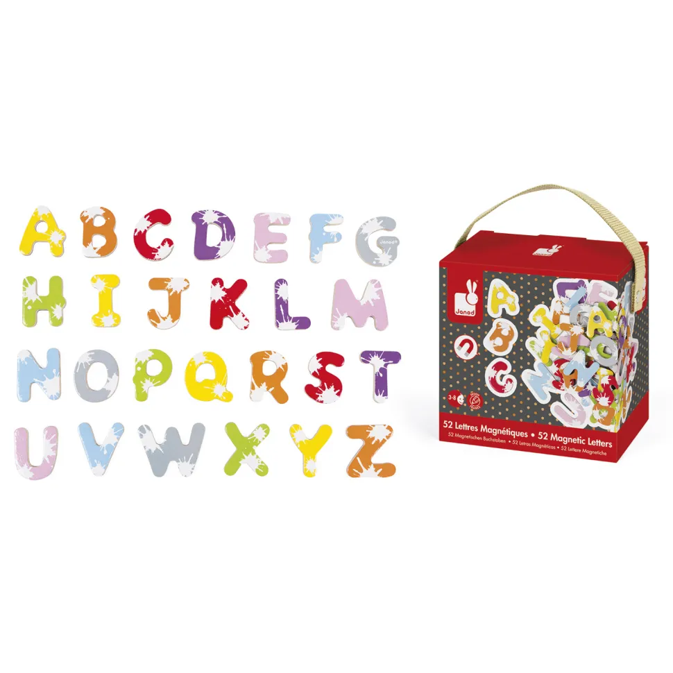 Coffret 52 lettres magnétiques Splash - Janod