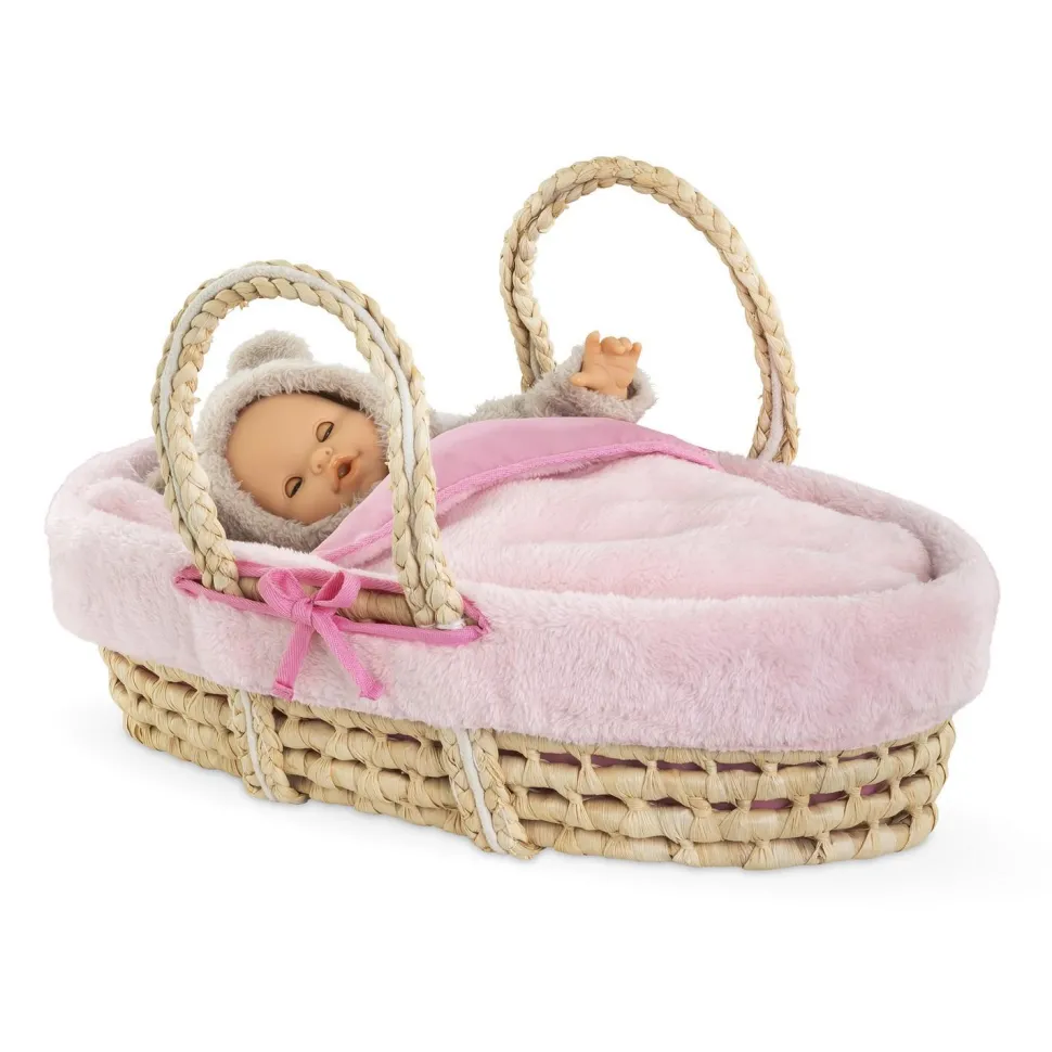 Coffret accessoires pour Grand poupon 36 cm et 42 cm : Couffin et Peluche rose - Corolle