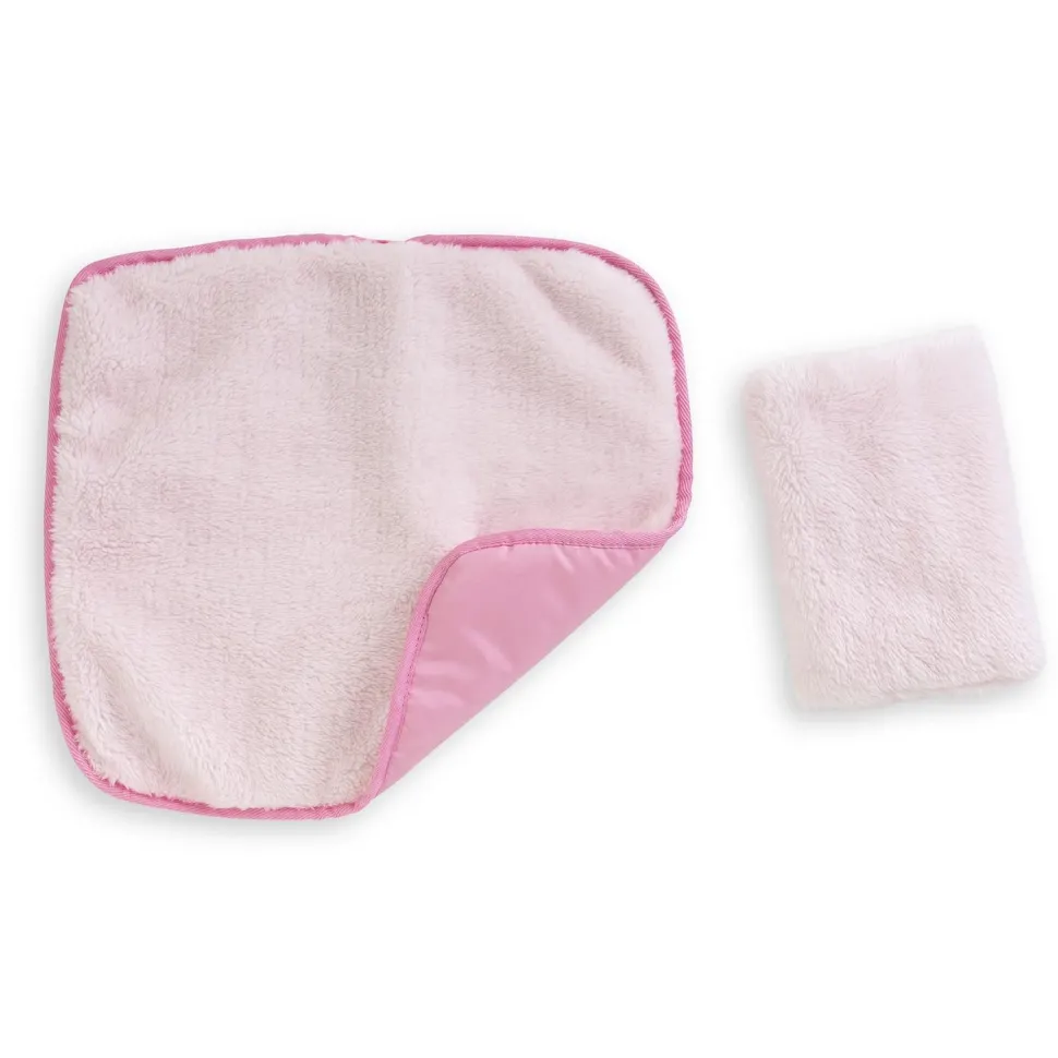 Coffret accessoires pour Grand poupon 36 cm et 42 cm : Couffin et Peluche rose - Corolle