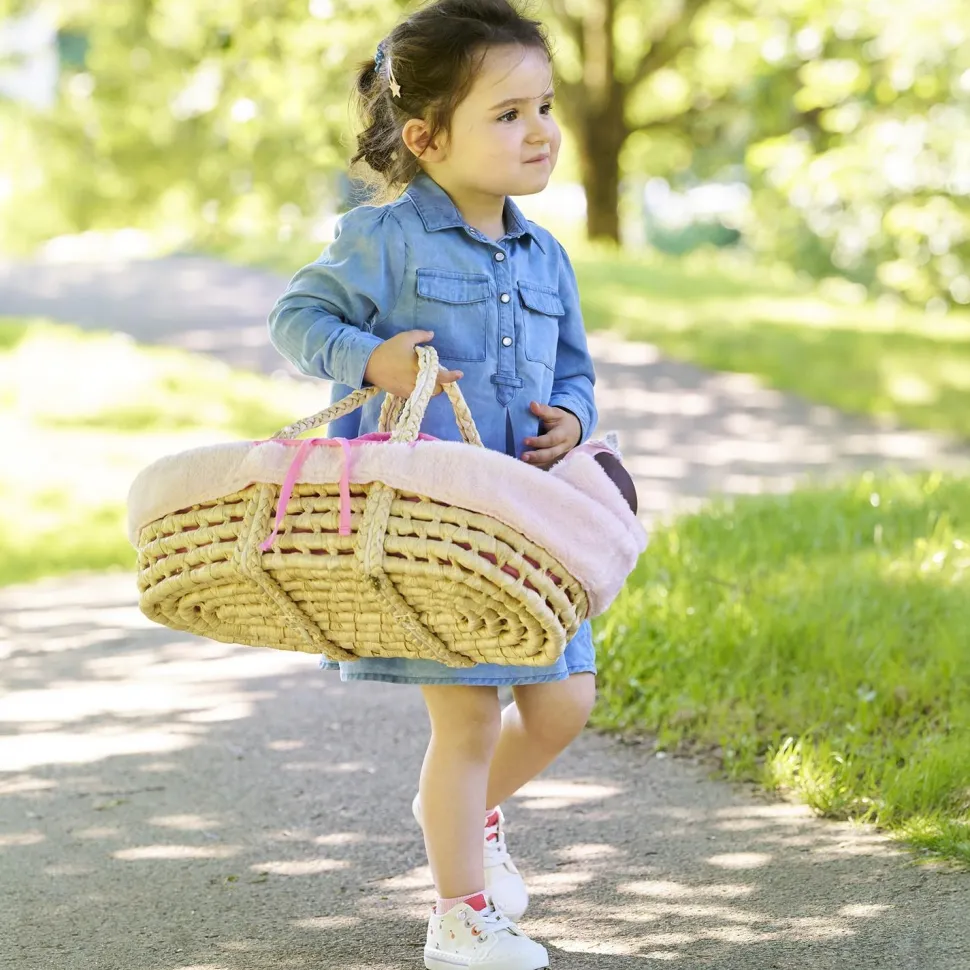 Coffret accessoires pour Grand poupon 36 cm et 42 cm : Couffin et Peluche rose - Corolle