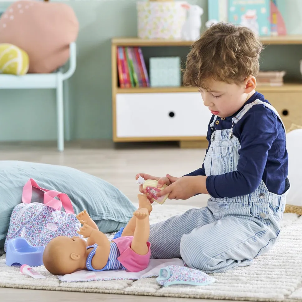 Coffret accessoires pour Grand poupon 36 cm : A langer floral - Corolle