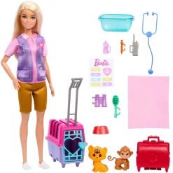 Coffret Barbie : Sauveteuse D'animaux - Mattel