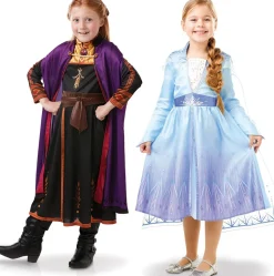 Coffret Bi-pack Déguisements Classiques Elsa et Anna La Reine des Neiges 2™ - Frozen 2™ - RueDeLaFete