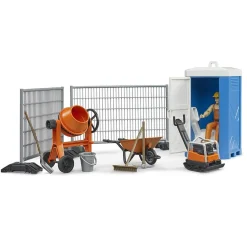 Coffret Chantier bworld avec Figurine ouvrier - Bruder