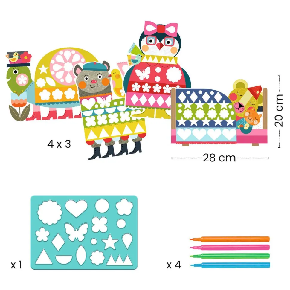 Coffret coloriage : Normé mais drôle - Djeco