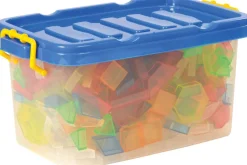 Coffret de 360 pièces plastiques colorées à déposer, placer - Eduplay