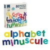 Coffret de magnets en bois - 80 lettres minuscules - Vilac