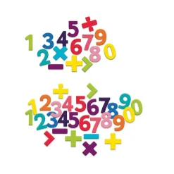 Coffret de magnets en bois - 58 chiffres - Vilac