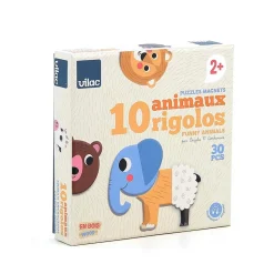 Coffret de magnets en bois : 10 animaux rigolos - Ingela P.Arrhenius - Vilac