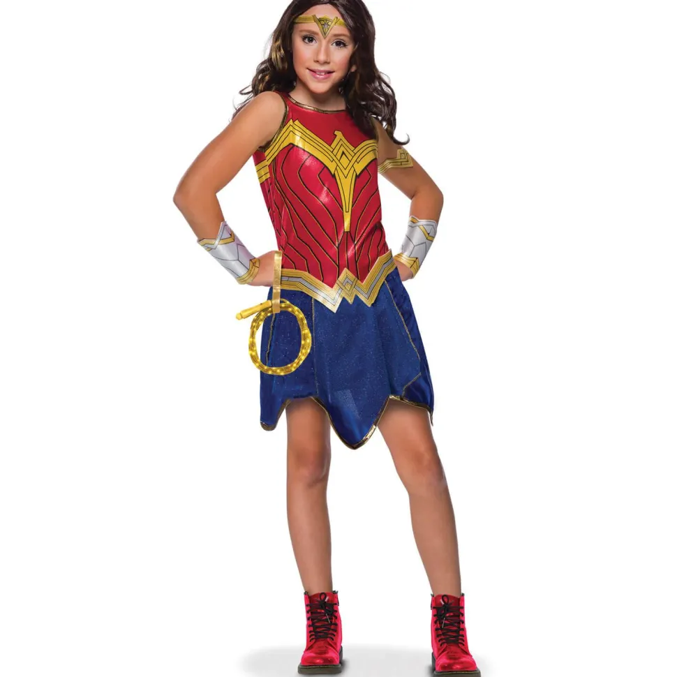 Coffret Déguisement Wonder Woman™ 1984 avec lasso lumineux - Fille - RueDeLaFete