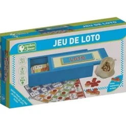 Coffret En Bois : Jeu de Loto - L'arbre à jouer