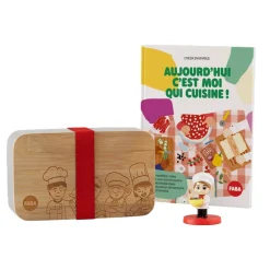 Coffret livre et figurine pour conteuse à histoires : Aujourd'hui c'est moi qui cuisine - Faba