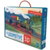 Coffret livre et maquette : Voyage, découvre, explore : La locomotive 3D, l'histoire des trains - Sassi