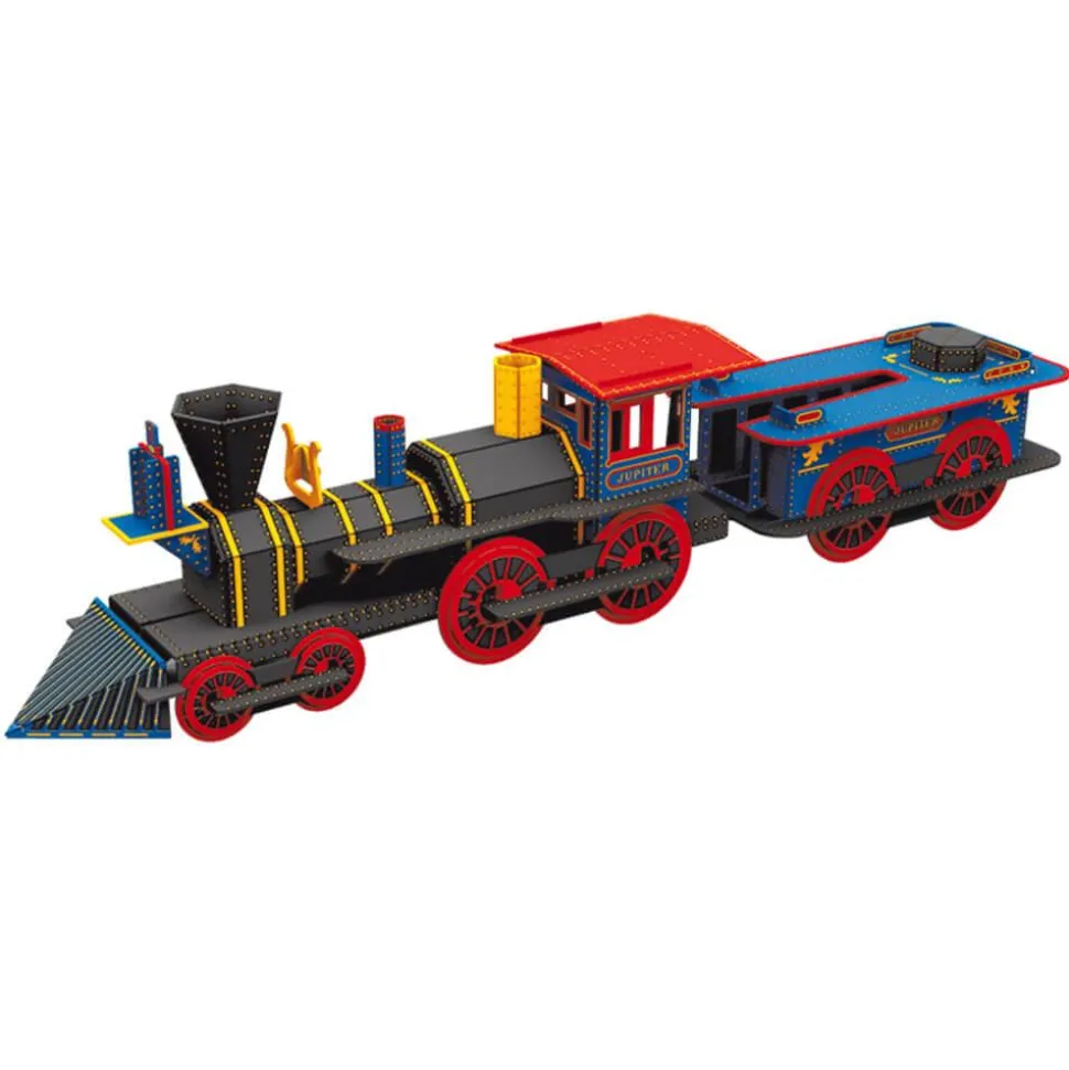 Coffret livre et maquette : Voyage, découvre, explore : La locomotive 3D, l'histoire des trains - Sassi