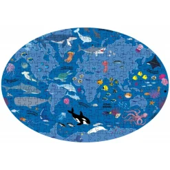 Coffret livre et puzzle 205 pièces : Voyage, découvre, explore : Mers et océans - Sassi