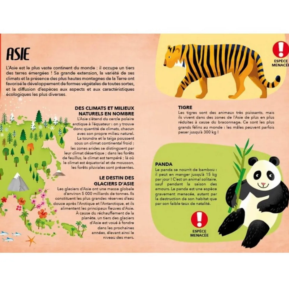 Coffret livre et puzzle de 205 pièces : Voyage, Découvre, Explore : Les espèces menacées - Sassi