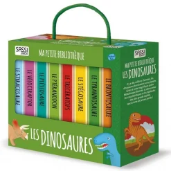Coffret livres : Ma petite bibliothèque : Les dinosaures - Sassi