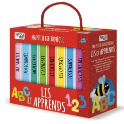 Coffret livres : Ma Petite Bibliothèque - Lis et apprends - Sassi