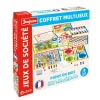 Coffret Multijeux De Societe - Pions En Bois - JeuJura
