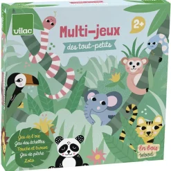 Coffret multi-jeux en bois : Multi-Jeux des tout-petits Iceland Michelle Carlslund - Vilac