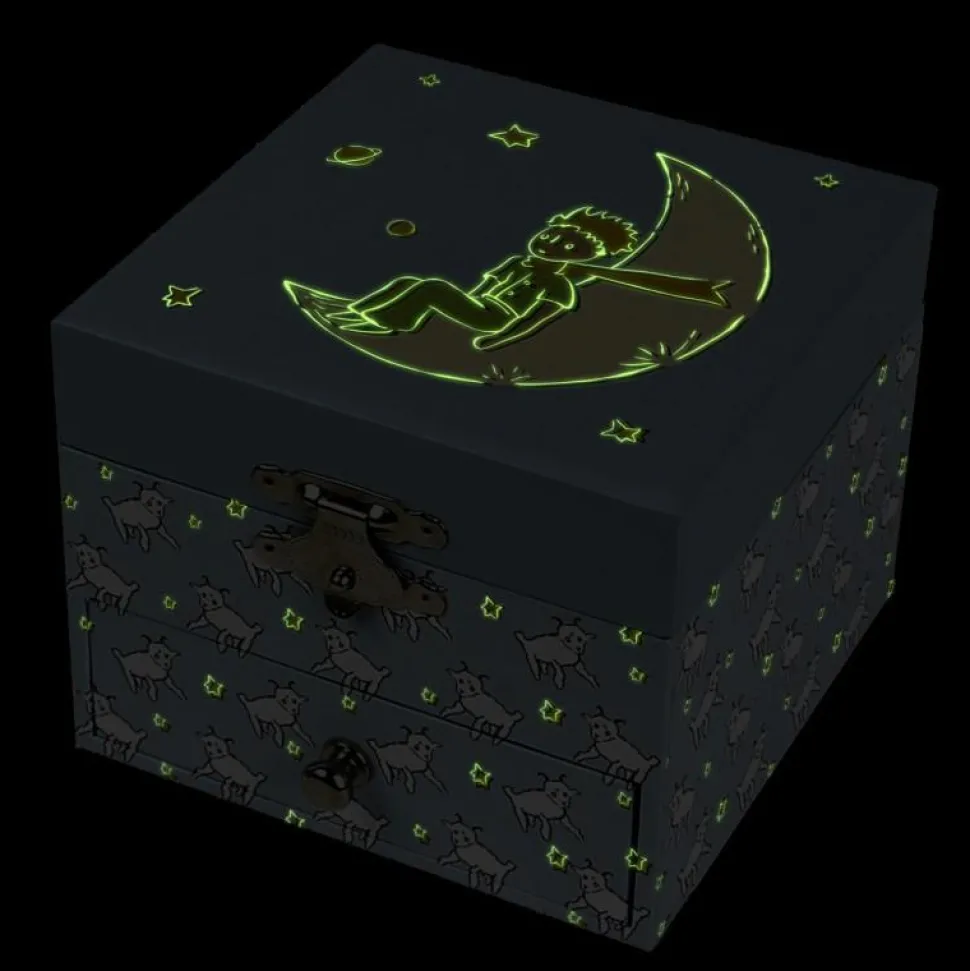 Coffret Musique Cube Phosphorescent - Le Petit Prince et moutons - Trousselier