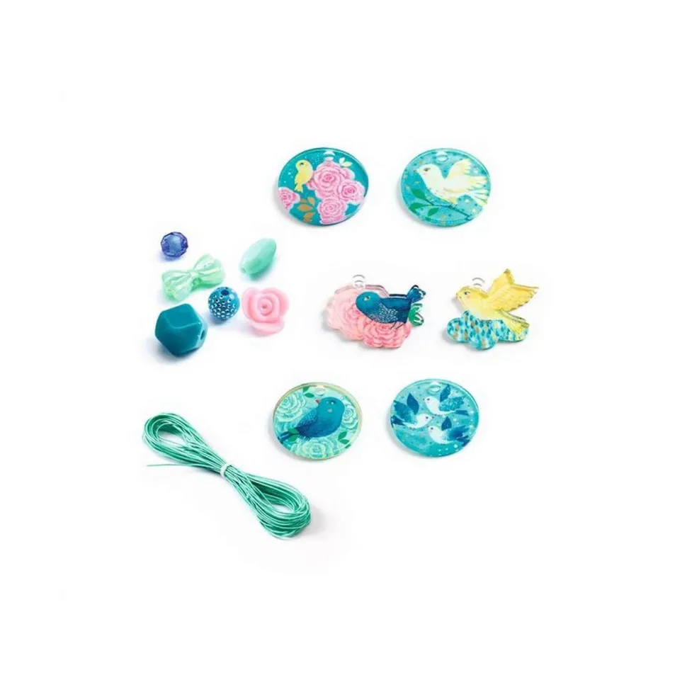 Coffret Perles Fantaisies Oiseaux - Djeco