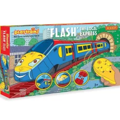 Coffret Playtrains : Circuit de train à piles télécommandé : Flash The Local Express - Jouef