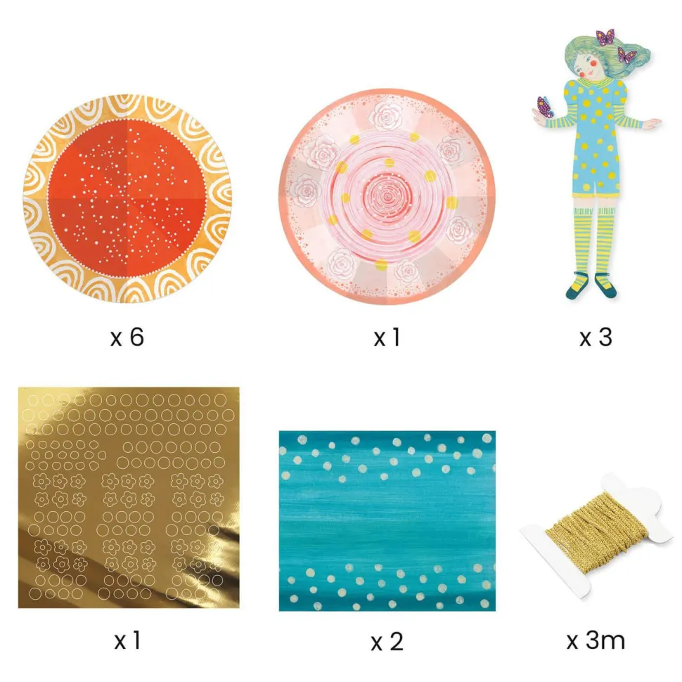 Coffret pliage : Robes de papier - Djeco