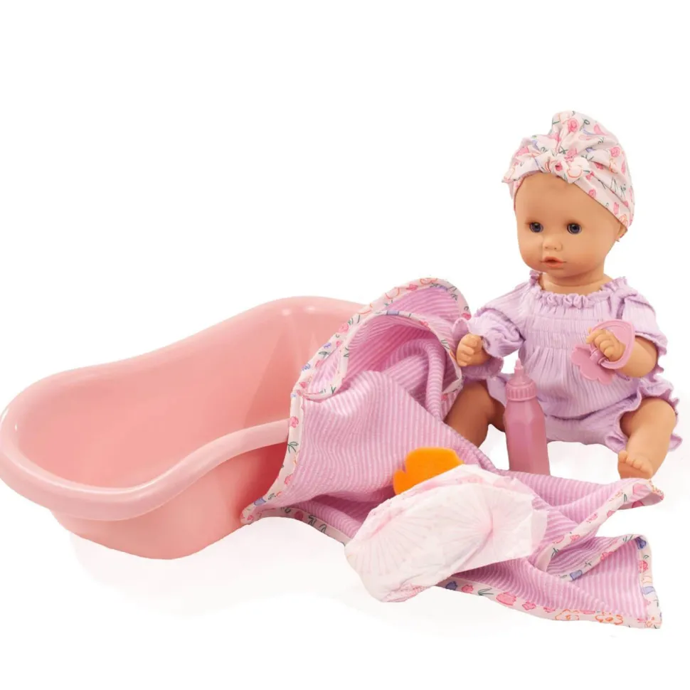 Coffret Poupon Sleepy Aquini 33 cm : BliBlaBlume Fille avec baignoire - Gotz