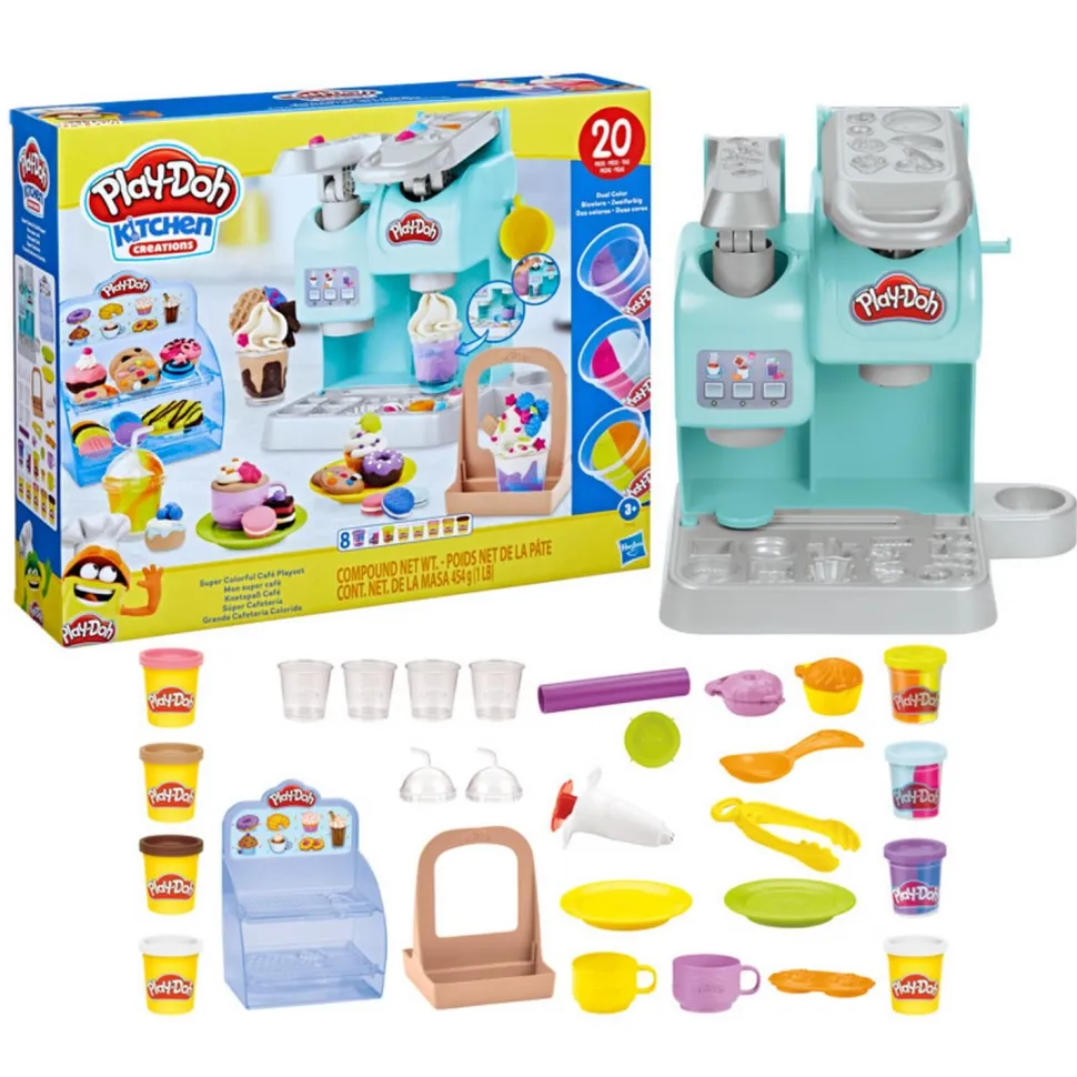Coffret pâte à modeler Play-Doh Créations : Mon super café - Hasbro