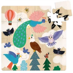 Coffret puzzles en bois 3x16 pièces : Terre - Vilac