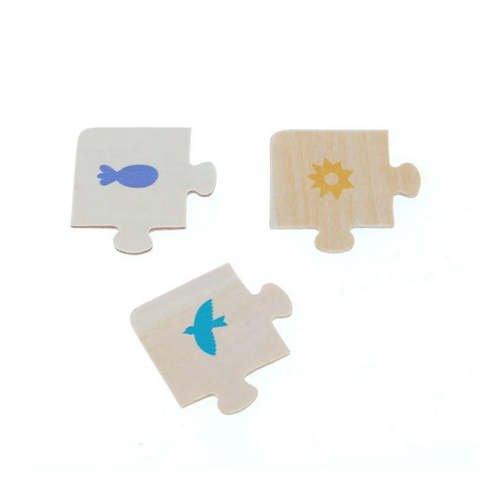 Coffret puzzles en bois 3x16 pièces : Terre - Vilac