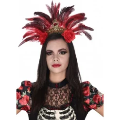 Coiffe Plumes Catrina - RueDeLaFete