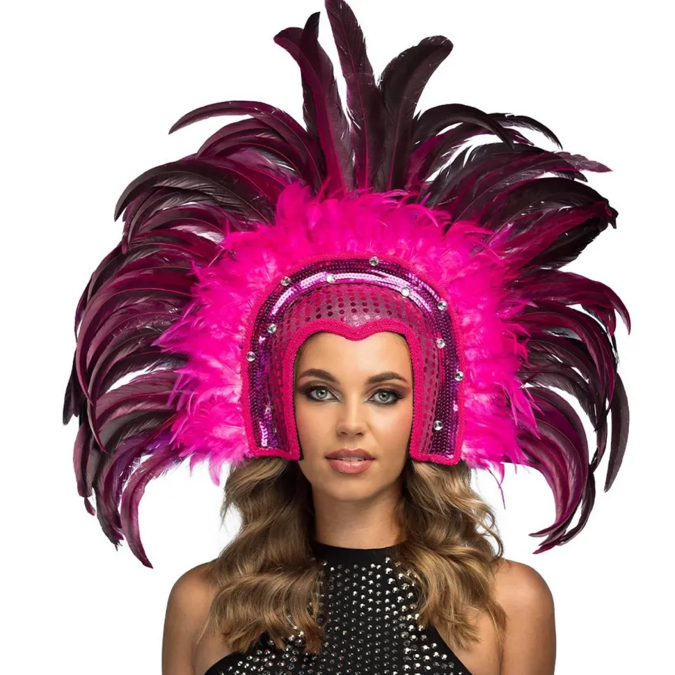 Coiffe Samba rose - RueDeLaFete