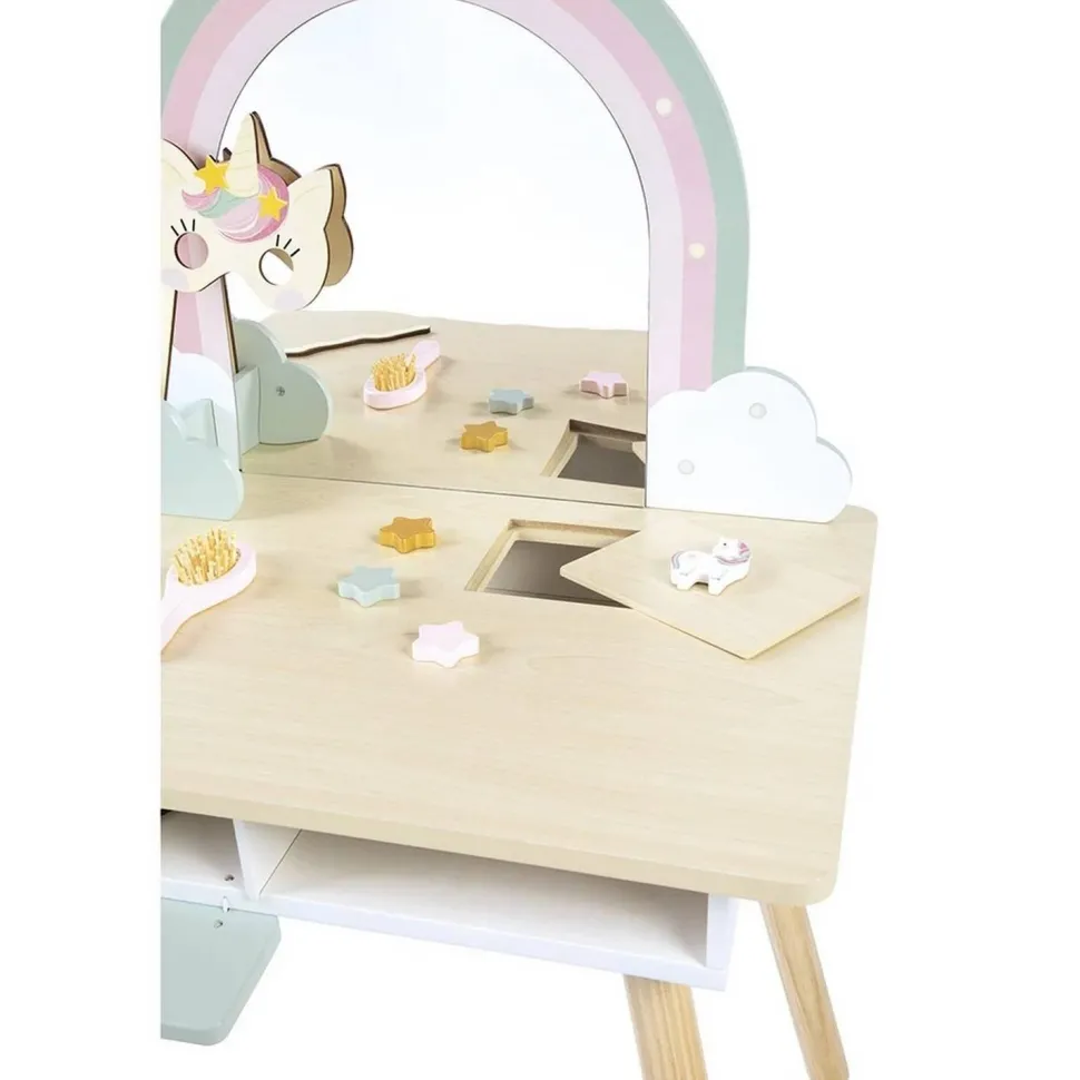 Coiffeuse en bois et accessoires - Licorne - Janod