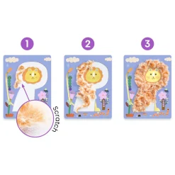 COLLAGES : Laine & scratch - Tout poilus ! - Djeco