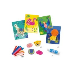 Collages avec des bouclettes - Djeco