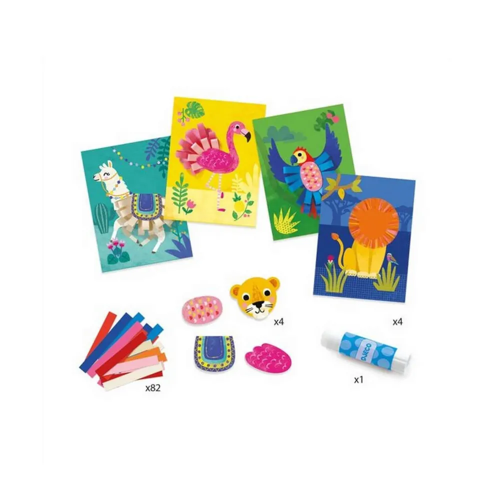 Collages avec des bouclettes - Djeco