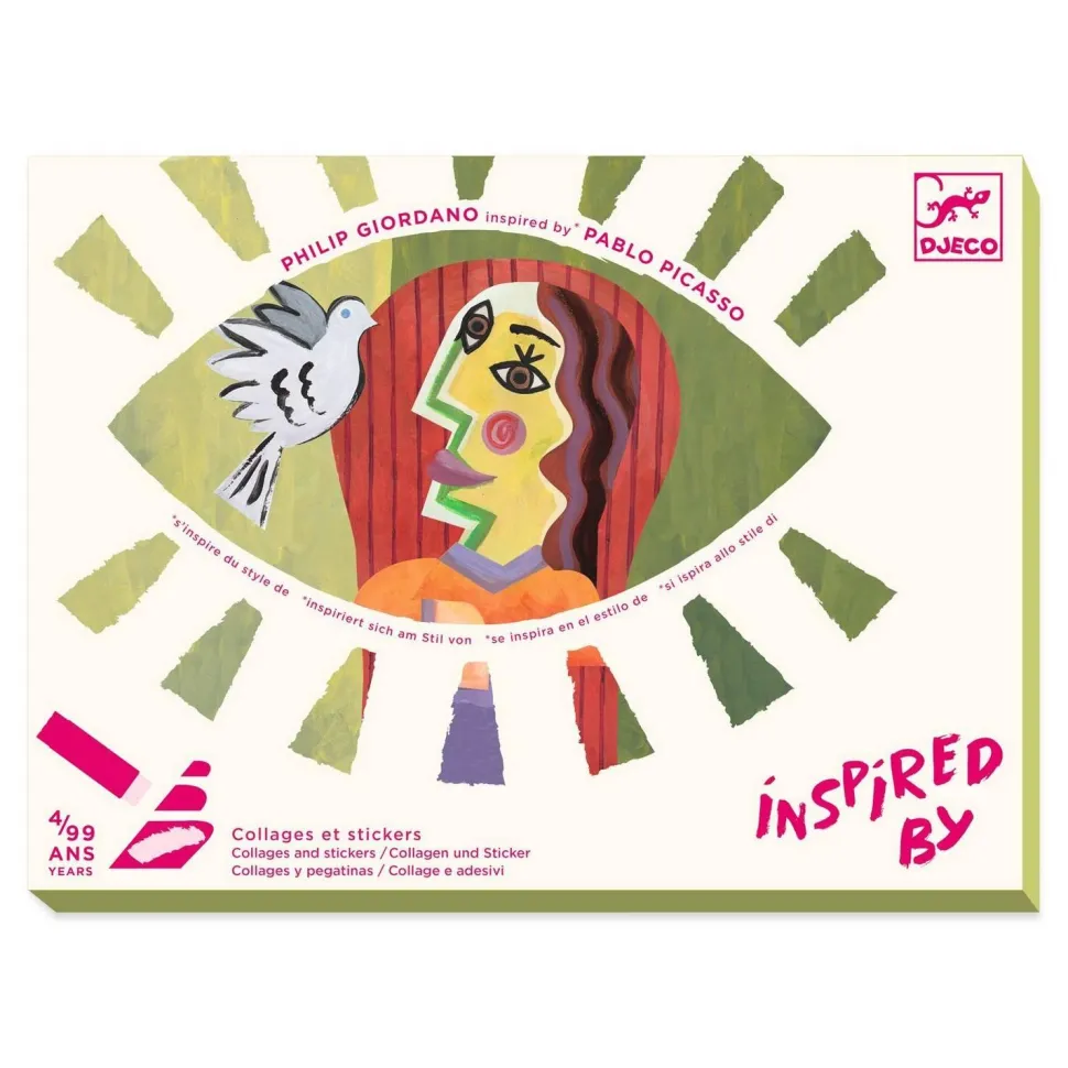 Collages et Stickers : La tête au carré - Djeco