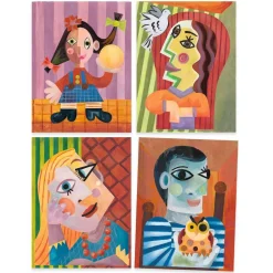 Collages et Stickers : La tête au carré - Djeco