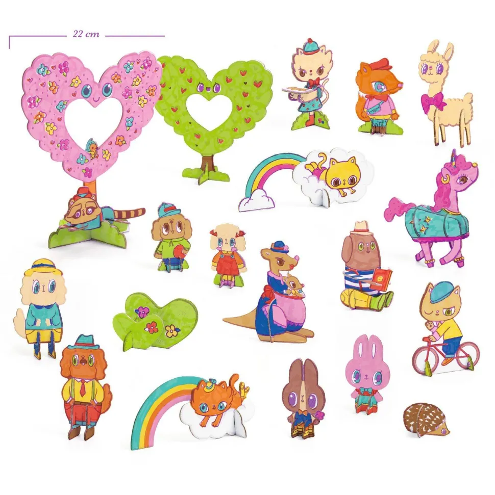 COLOR ASSEMBLE PLAY - DO IT YOURSELF : Kawaii world - Djeco